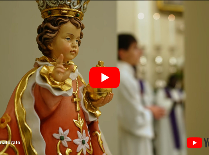 El Santuario de Arenzano (Génova) a donado a la Gobernación una estatua de madera del Niño Jesús