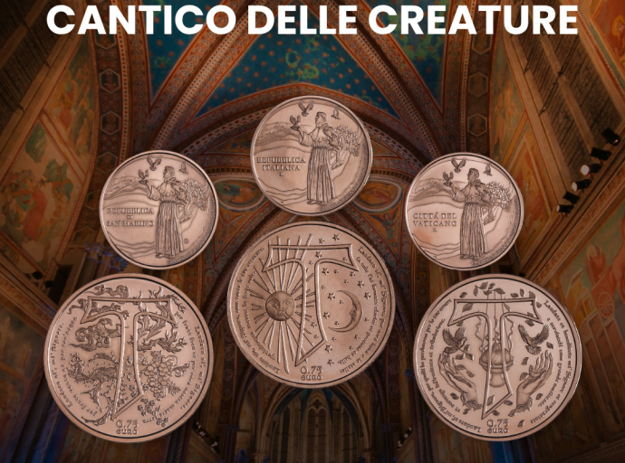 Tres Estados, un único homenaje a San Francisco: nace el tríptico numismático dedicado al Cántico de las Criaturas