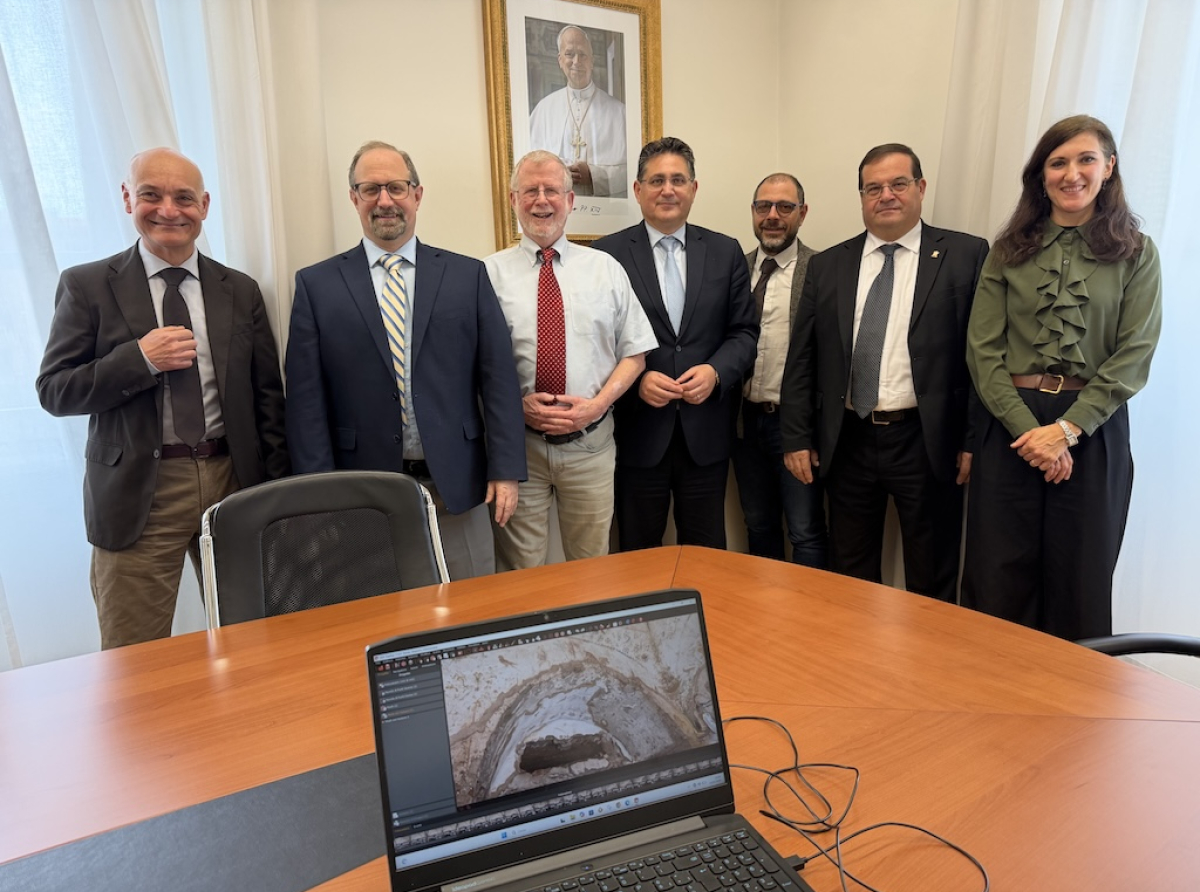 Professors from Villanova University exchange courtesy visits with delegates of the Directorate of Telecommunications and Information Systems Delegation in Vatican City