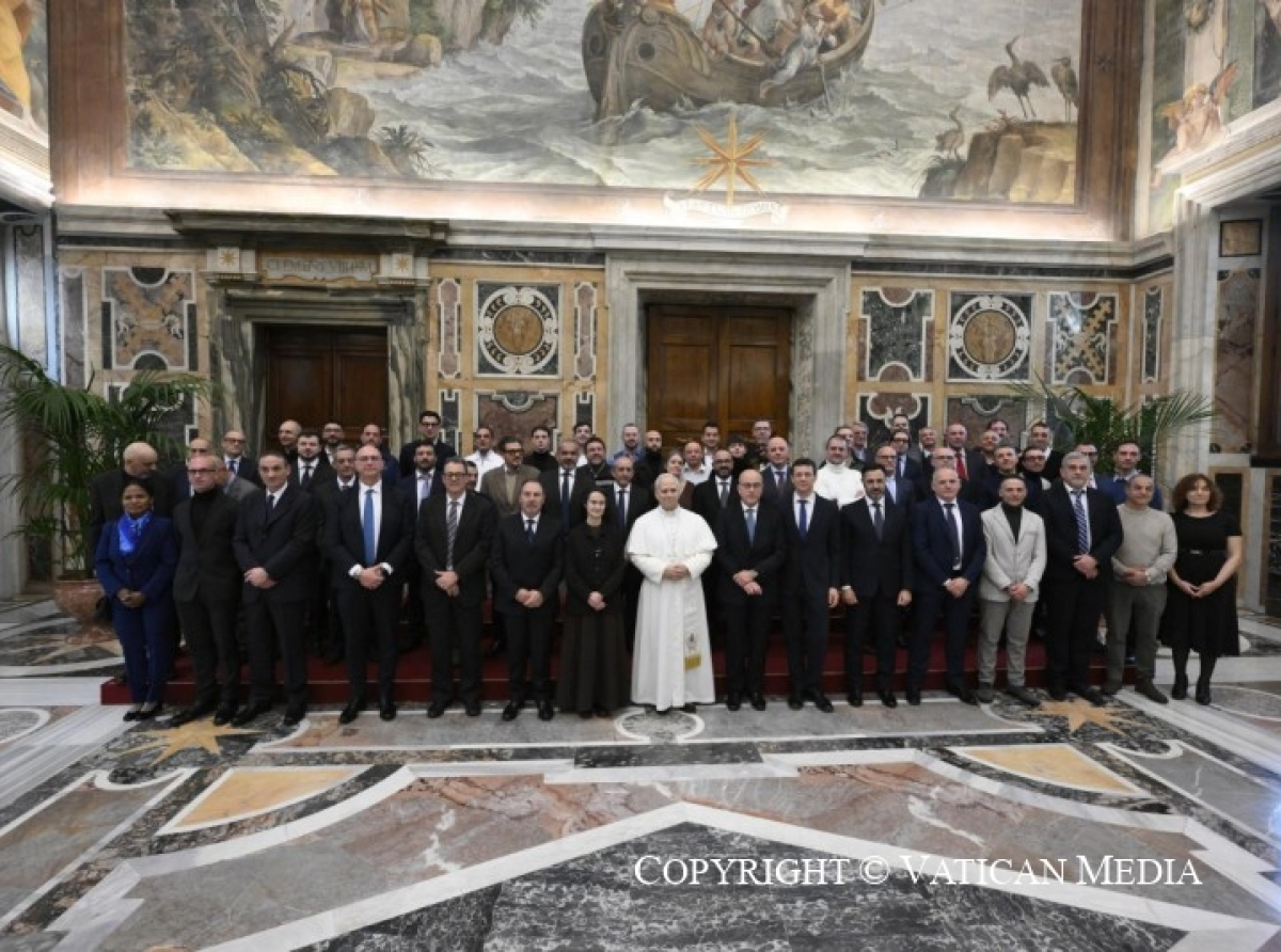 Leone XIV ha incontrato dirigenti, impiegati e maestranze della Floreria e dell’Ufficio Edilizia del Governatorato