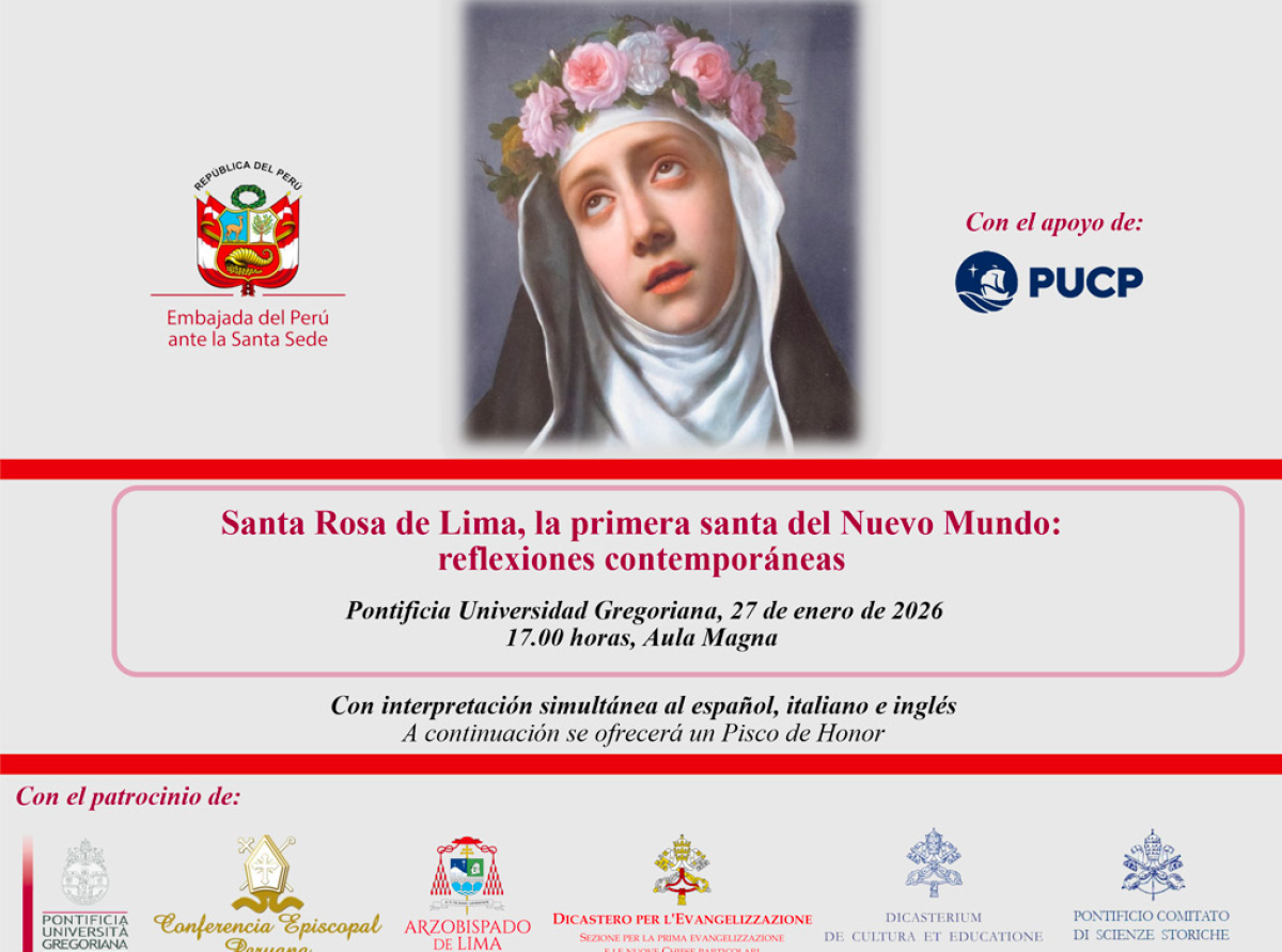 Alla Pontificia Università Gregoriana la conferenza su Rosa da Lima