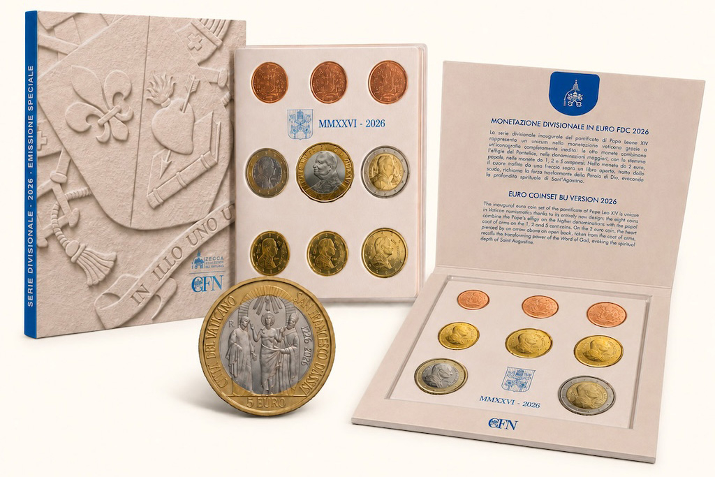 Vatican Euro Coin Set Unveiles New Color and Design