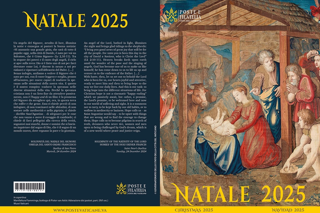 Postal and Philatelic Service of the Governorate: Folder, commemorative envelopes and special postal cancellation for Christmas 2025