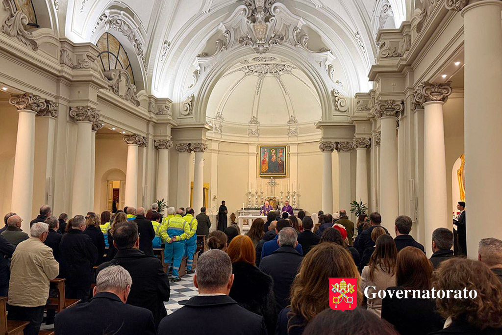 Cardinal Fernando Vérgez Alzaga Celebrated Mass for the Staff of the Directorate of Health and Hygiene