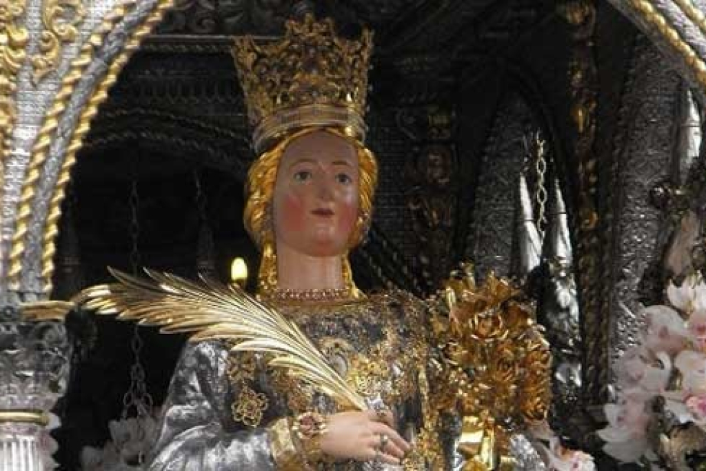 La celebrazione nella festa di Santa Barbara, Patrona del Corpo dei Vigili del Fuoco vaticani