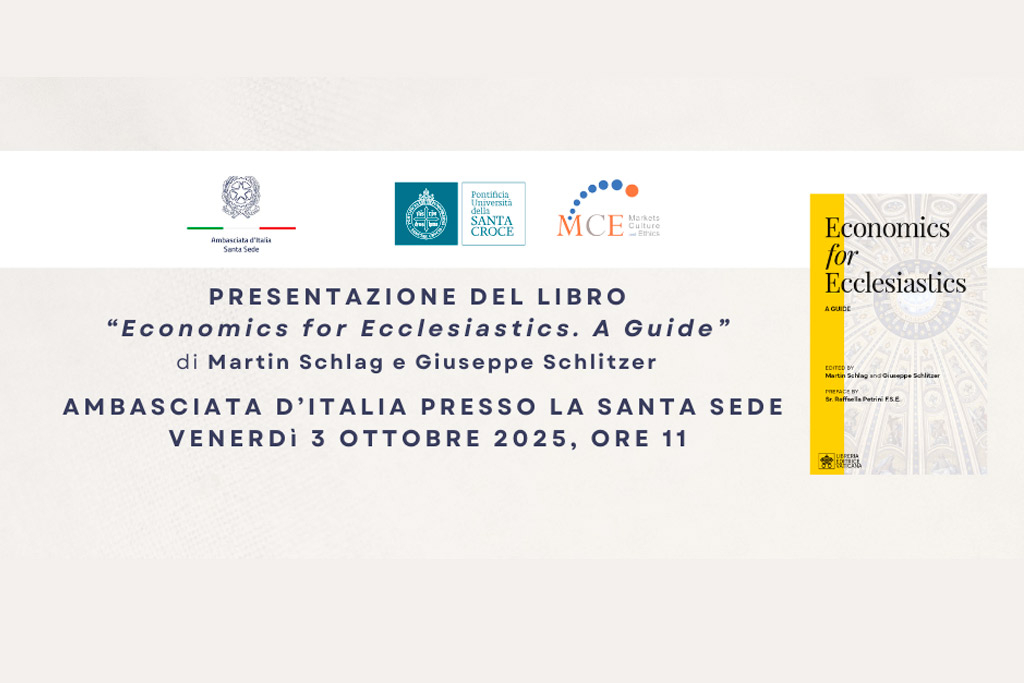 La presentación del volumen «Economics for Ecclesiastics. A Guide»