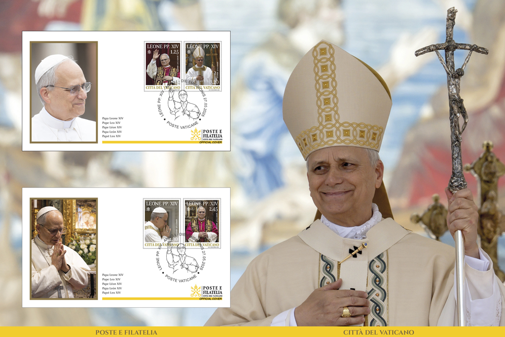 Emisión filatélica con motivo del inicio del Pontificado del Papa León XIV