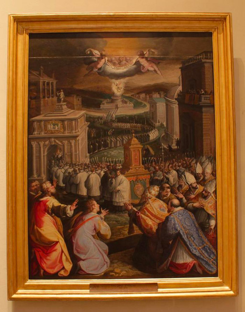 Jacopo Zucchi, Processione di San Gregorio Magno, 1578 - 1582, Musei Vaticani.